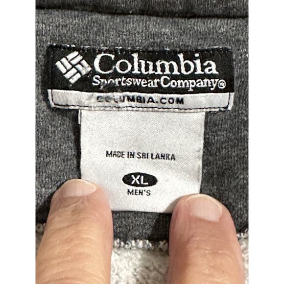 Columbia Mens Sweater 1/4 Zip Pullover Fleece Gray X-Large Heavy Winter - Picture 6 of 16